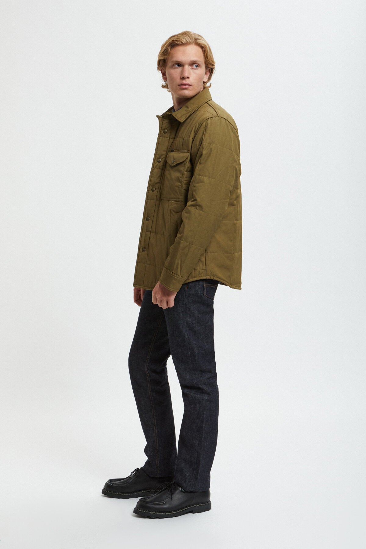 COVER CLOTH QUILTED JAC-SHIRT Olive drab by Filson Man | Men COVER CLOTH QUILTED JAC-SHIRT Olive drab by Filson Man | Men