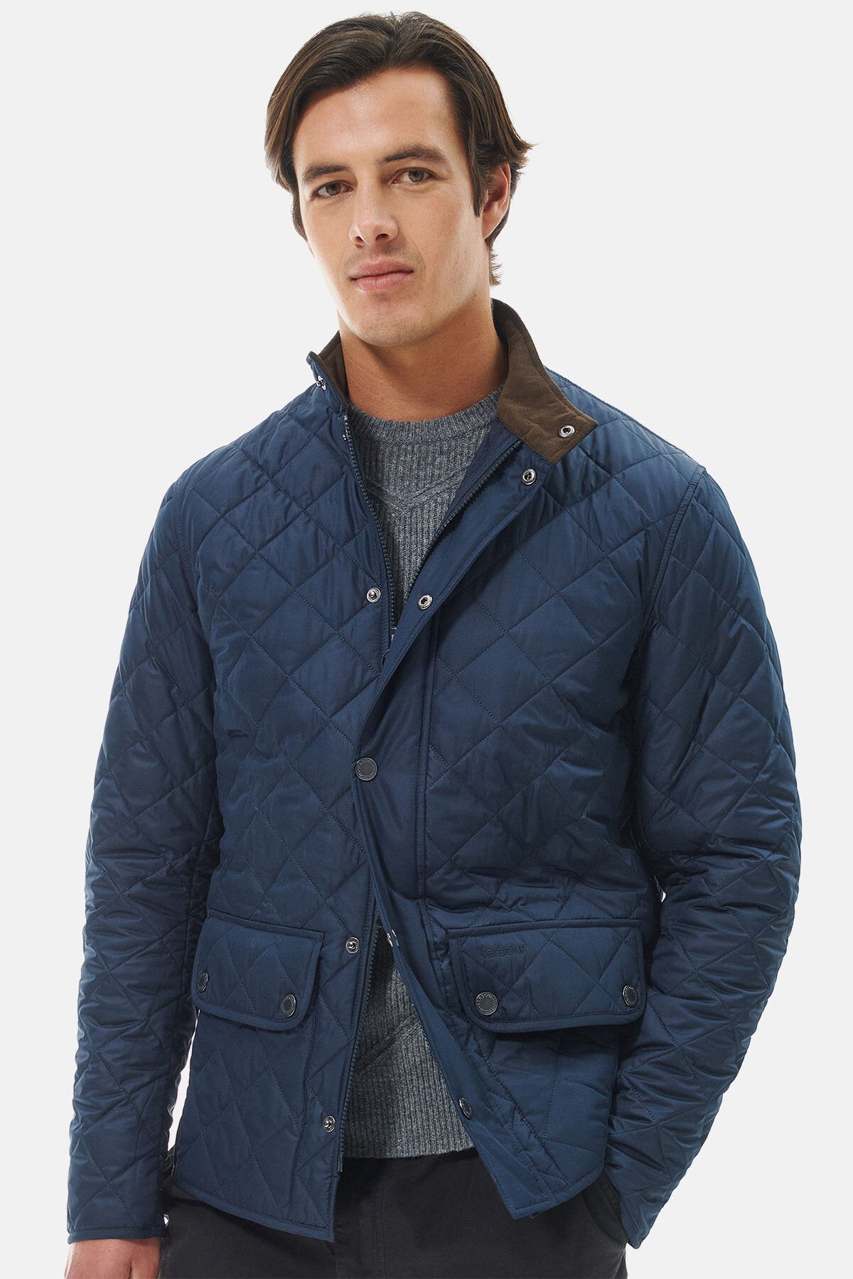Navy Polarquilt Barbour Mens Barbour Men's International Ariel