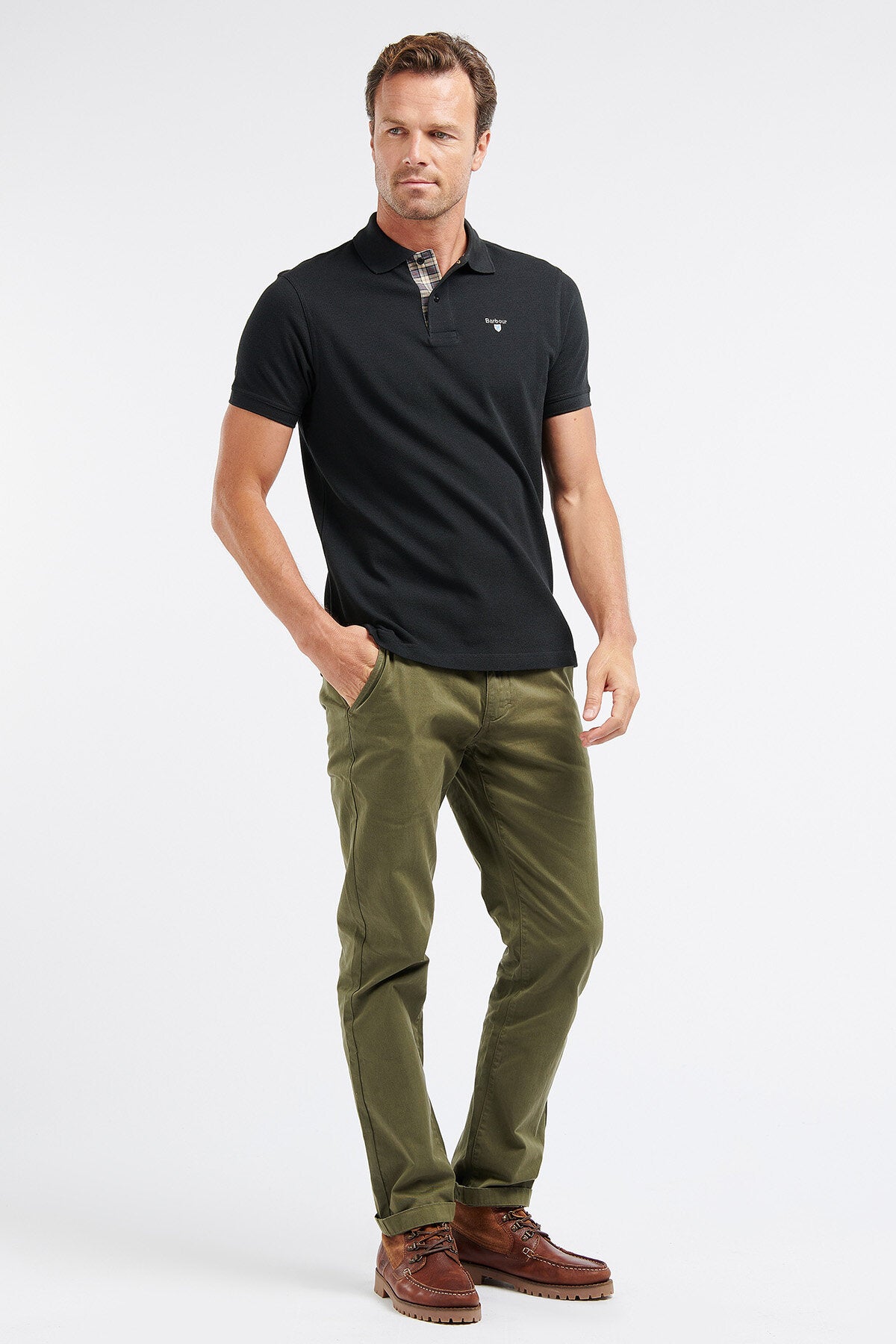 Barbour chinos mens Green on sale