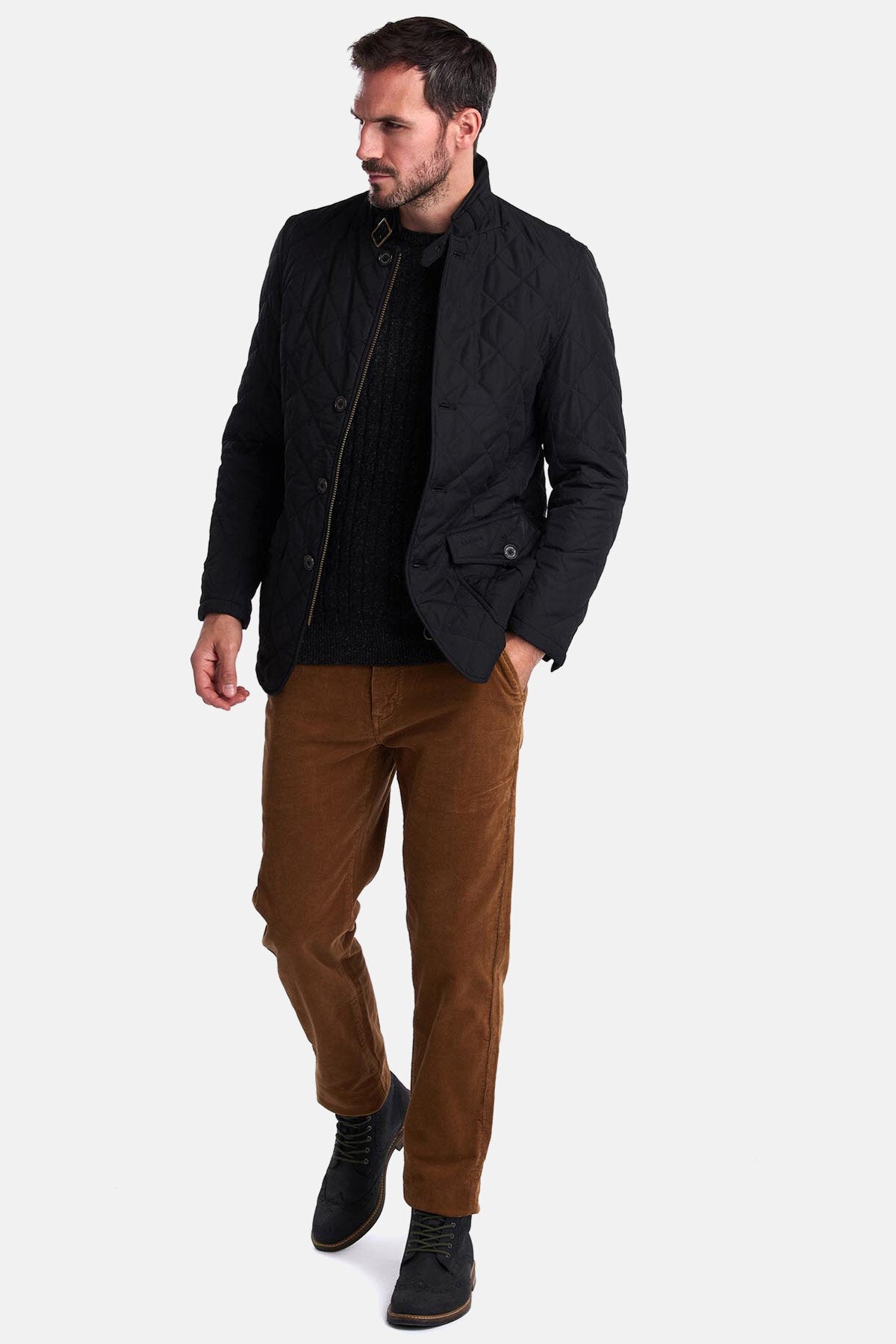 Mens Clothing Barbour Mens Cords Neuston Stretch Cord Trouser Dk