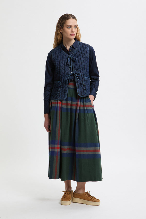 Gilet con imbottitura a righe Lottie