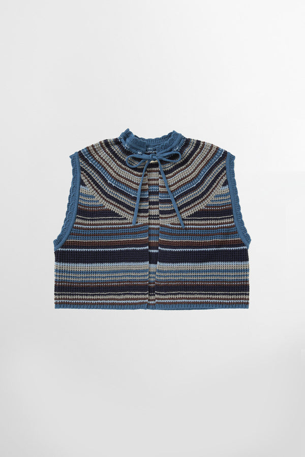 Gilet a righe colorate