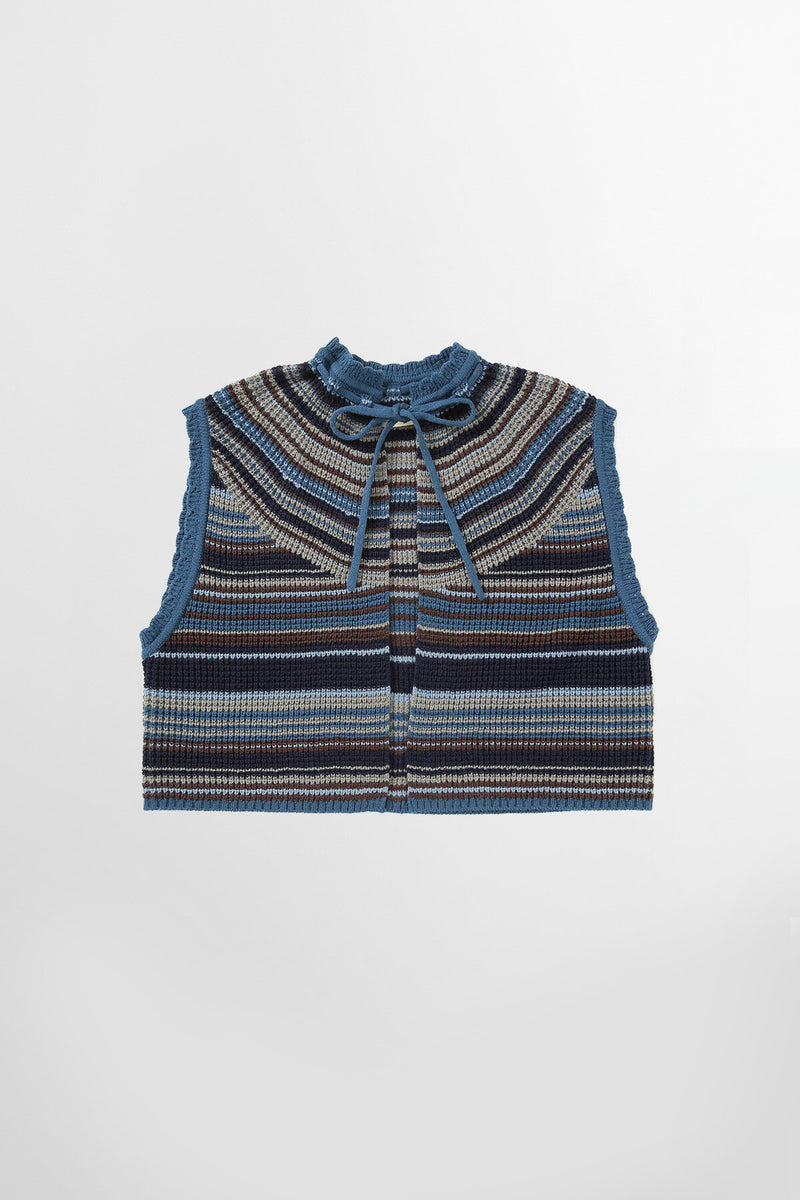 Gilet a righe colorate