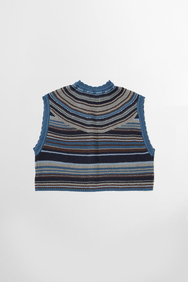 Gilet a righe colorate
