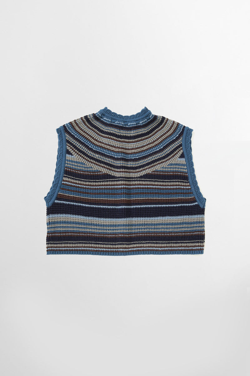 Gilet a righe colorate
