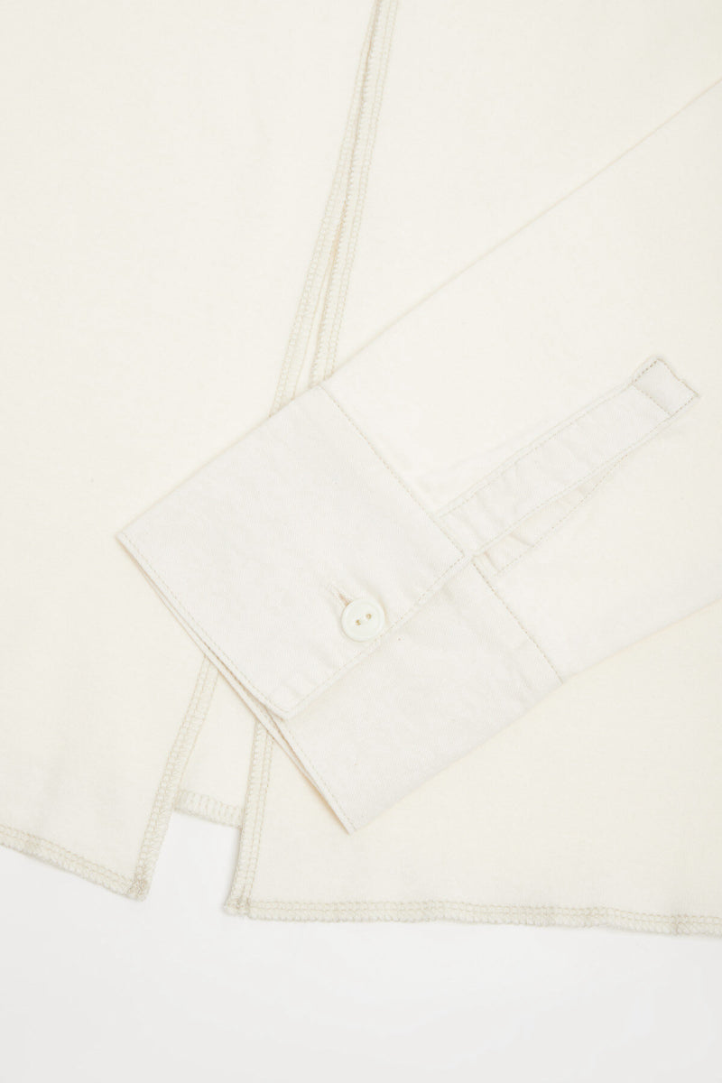 Blusa con colletto rotondo e bottoni