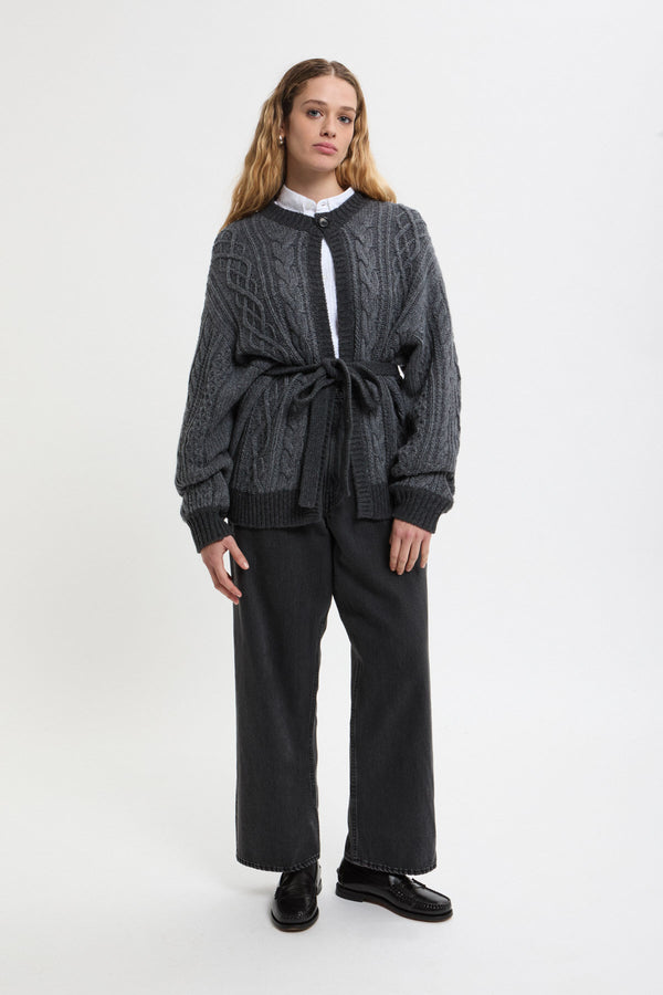 Cardigan Aran Bicolore 3G