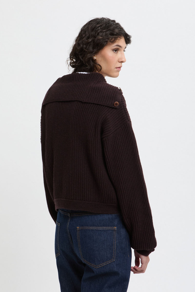 Cardigan lavorato a maglia Gina