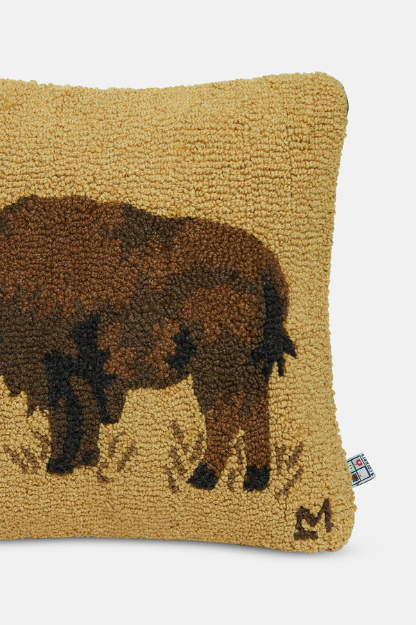 Pillow Buffalo On Gold