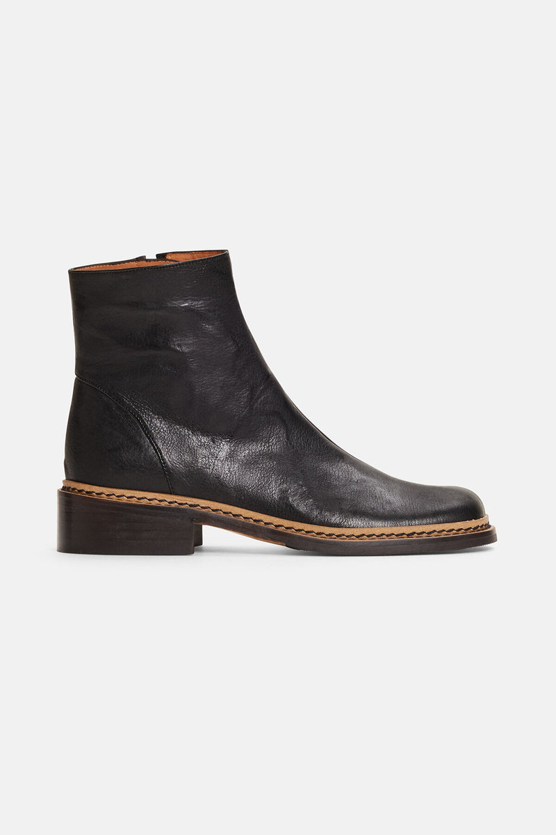 Bina Black Low Boots