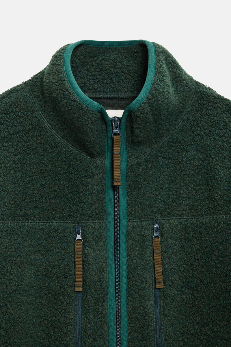 Antonio Wool Zip Up Cardigan