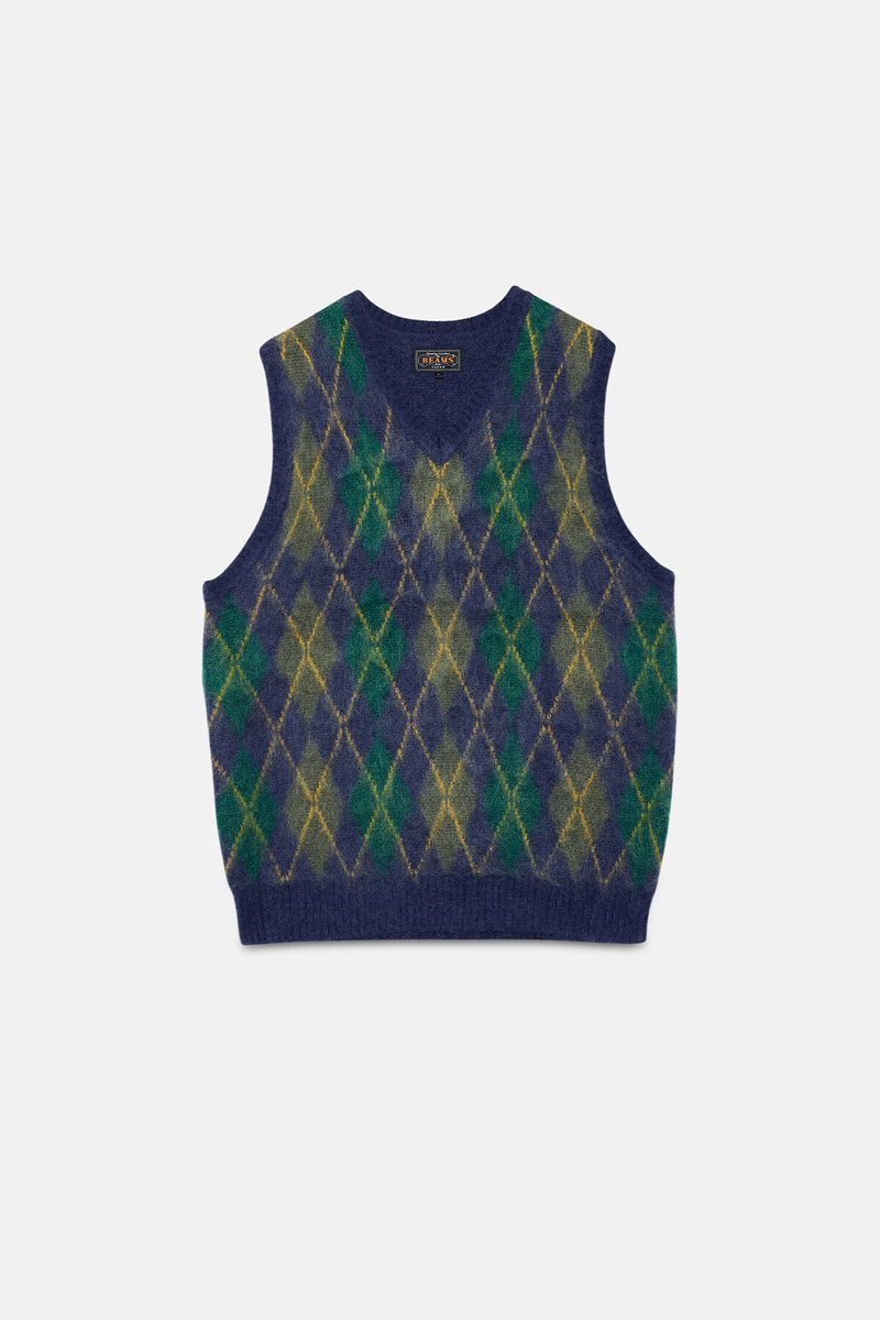 Argyle Vest Mohair