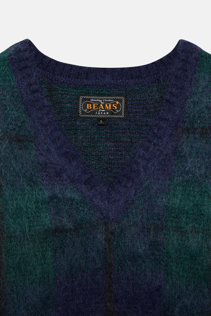 Check Vest Mohair