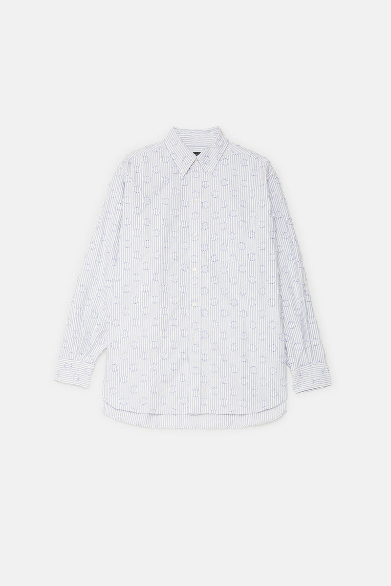 Camicia BD a vestibilità classica con motivo a pois effetto burnout
