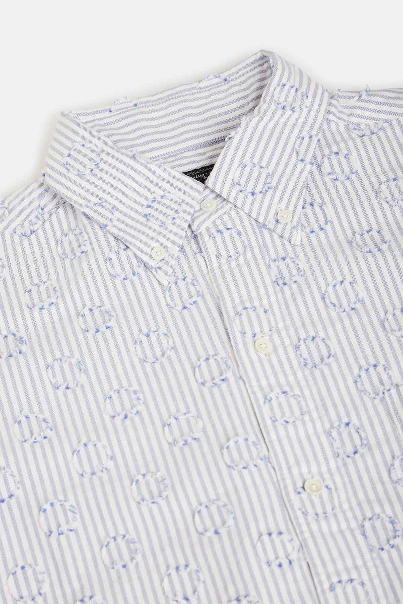 Camicia BD a vestibilità classica con motivo a pois effetto burnout