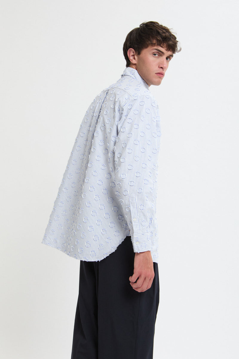 Camicia BD a vestibilità classica con motivo a pois effetto burnout