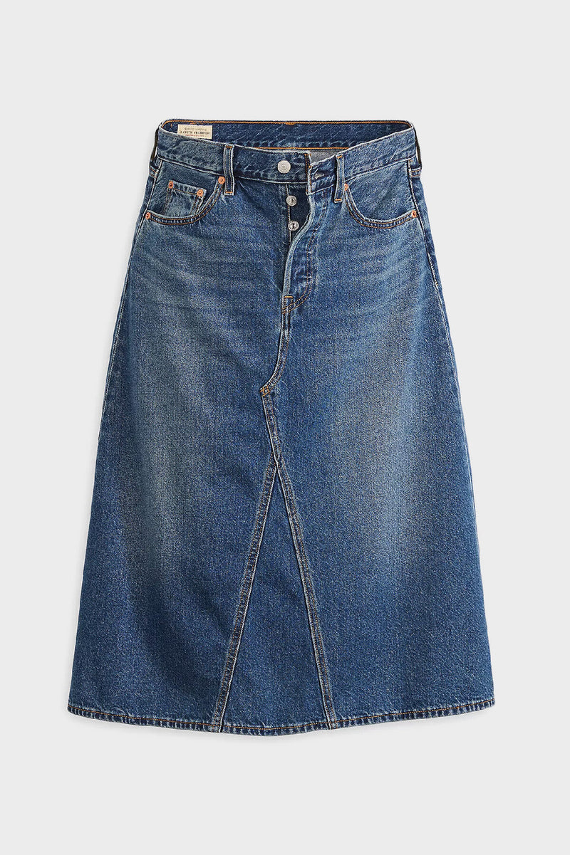 Hr A-Line Decon Denim Skirt