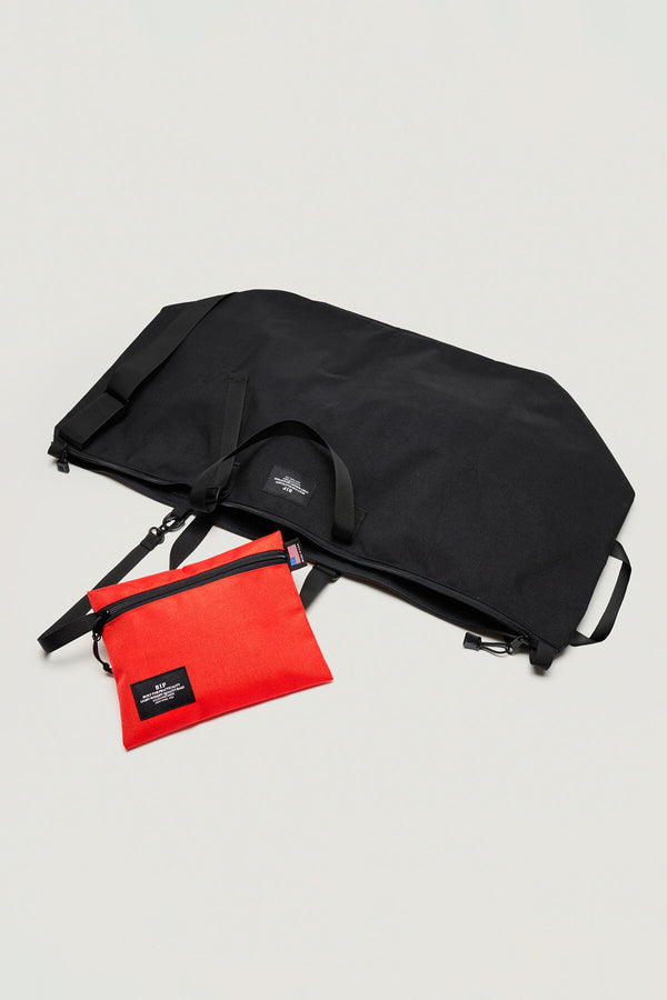 Traveler Duffle Large Bag Black Nylon Canvas