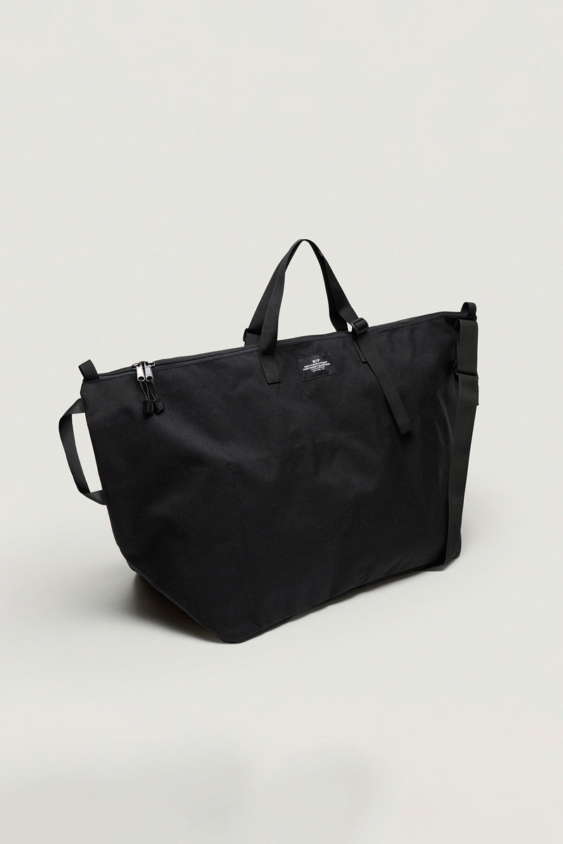 Traveler Duffle Large Bag Black Nylon Canvas