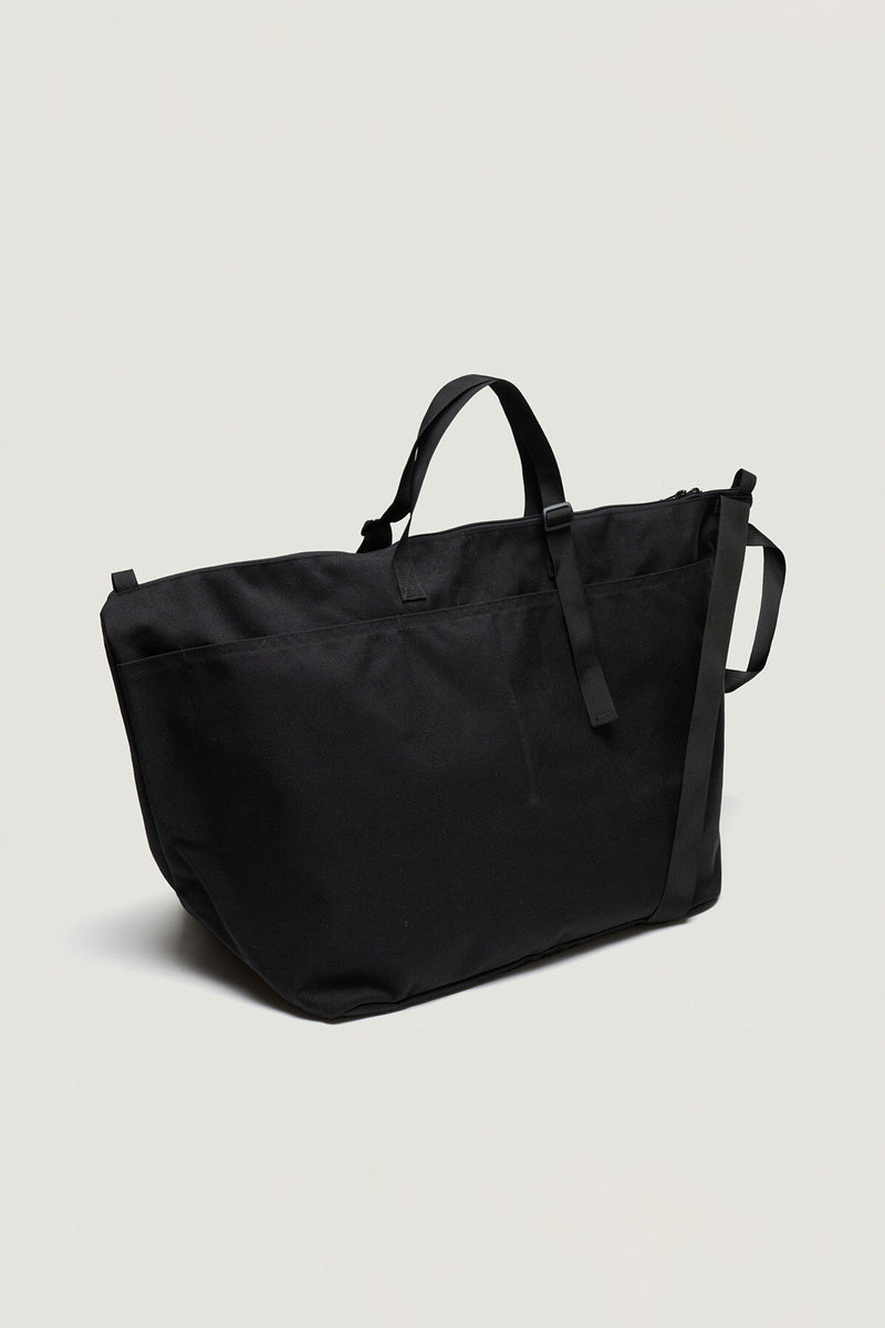 Traveler Duffle Large Bag Black Nylon Canvas