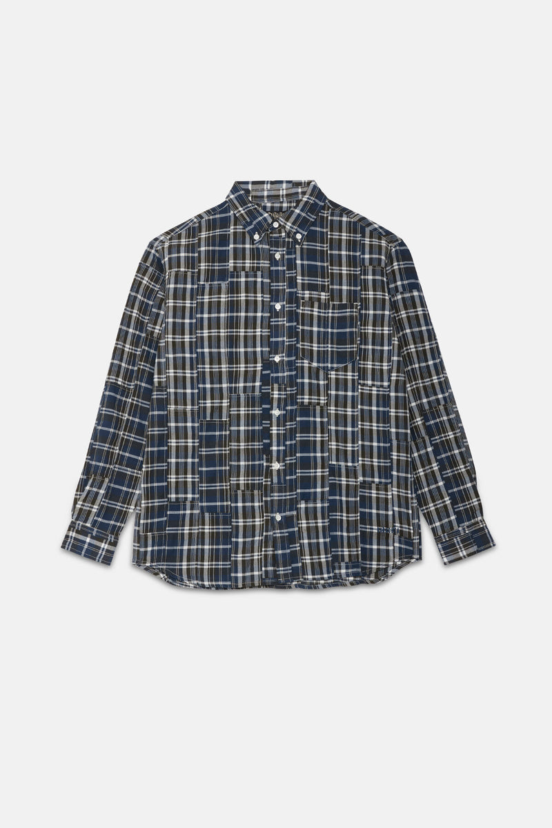 Camicia BD con motivo a quadri e tasca sul petto