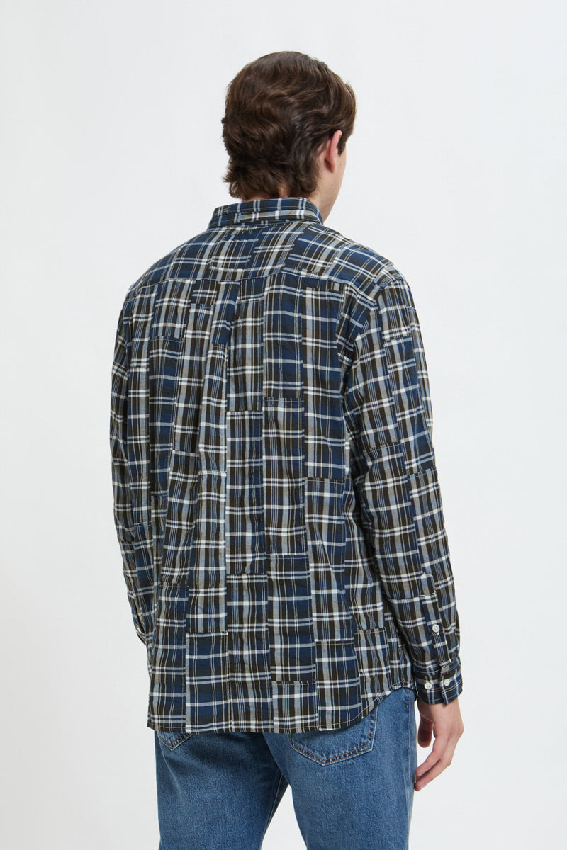 Camicia BD con motivo a quadri e tasca sul petto