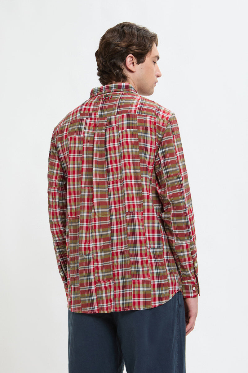 Camicia BD con motivo a quadri e tasca sul petto