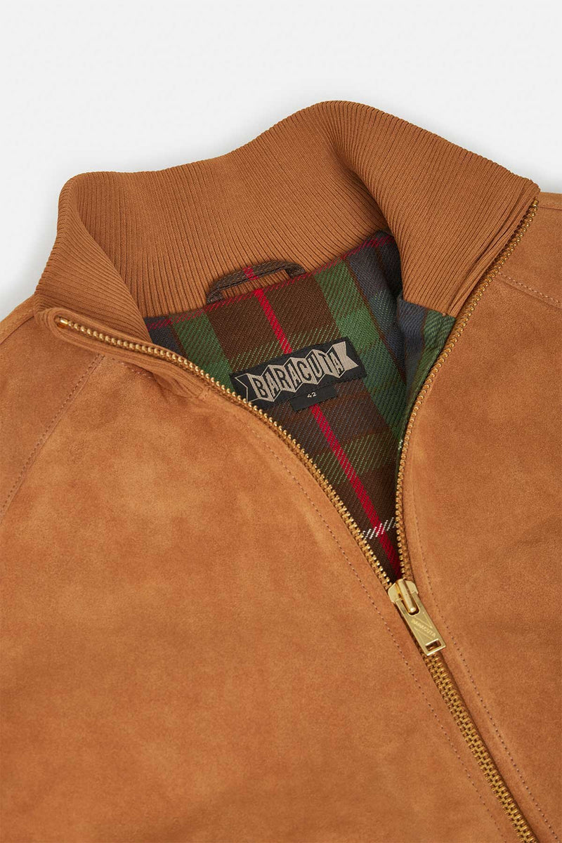 Giacca sportiva in pelle scamosciata Roughout