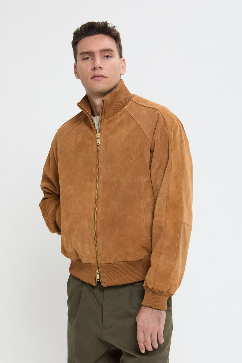 Giacca sportiva in pelle scamosciata Roughout