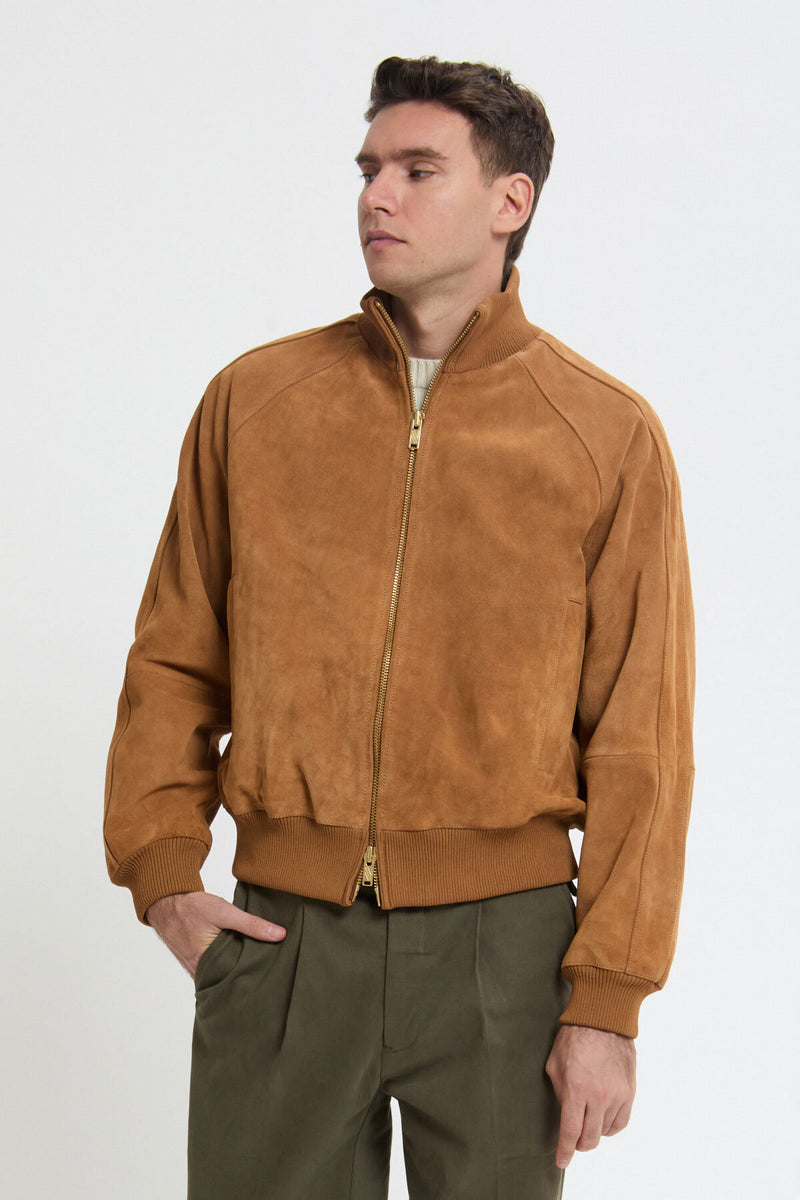 Giacca sportiva in pelle scamosciata Roughout