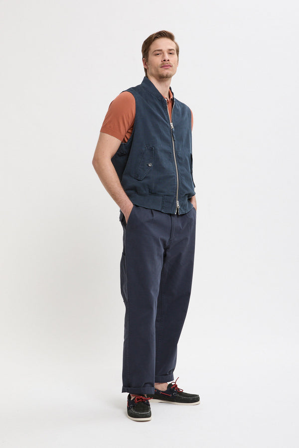 Gilet in Canvas Tinto Capo
