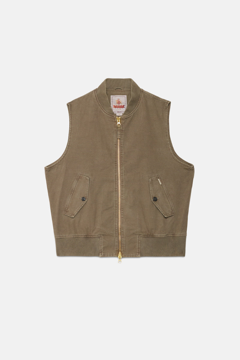 Gilet in Canvas Tinto Capo