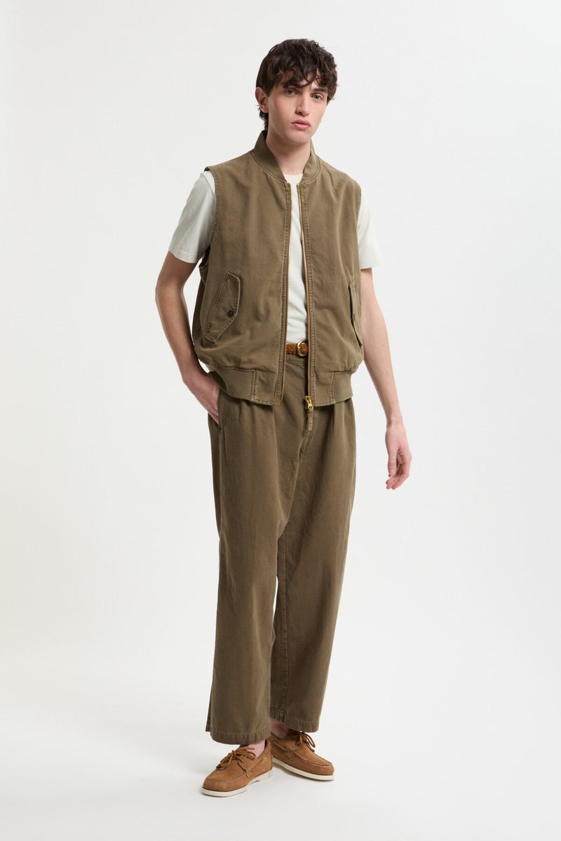 Gilet in Canvas Tinto Capo