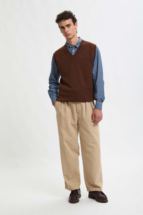 GILET IN LANA SHETLAND