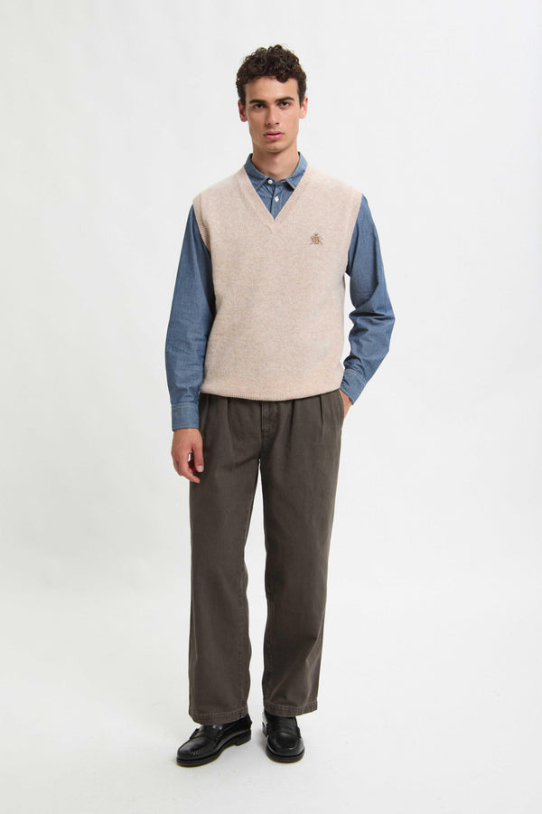GILET IN LANA SHETLAND