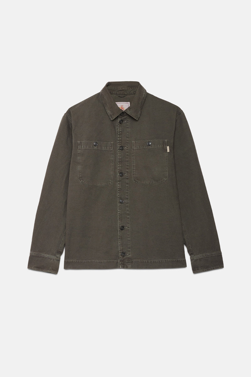 Overshirt in Canvas Tinto Capo