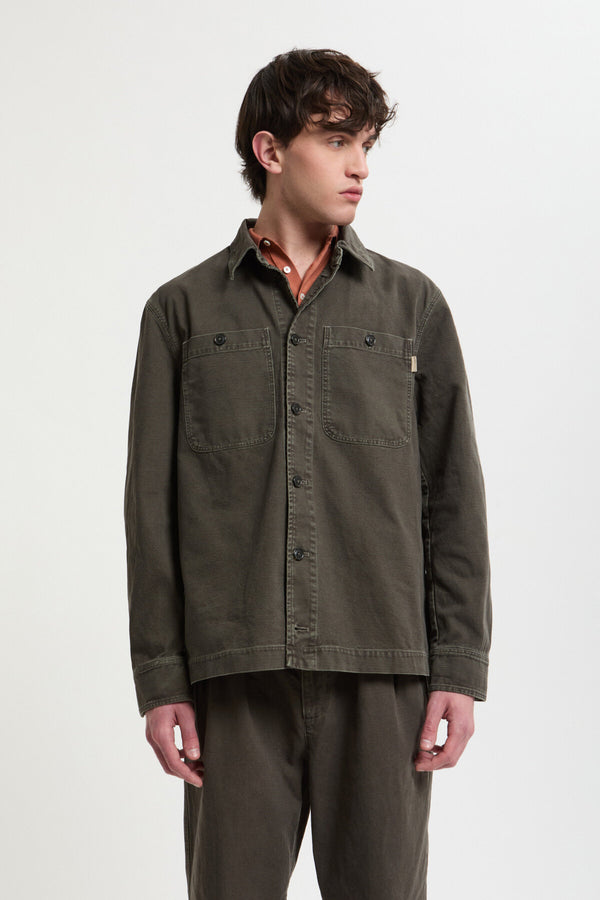 Overshirt in Canvas Tinto Capo