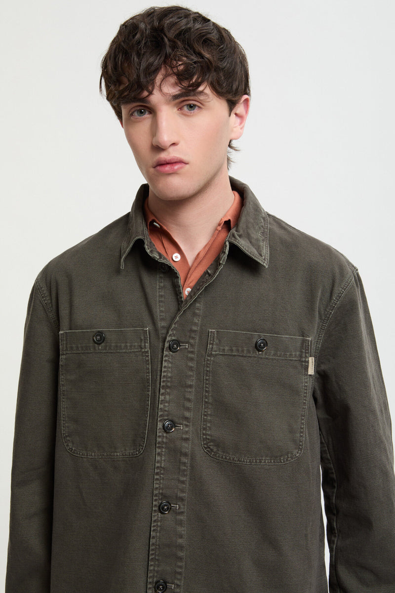 Overshirt in Canvas Tinto Capo