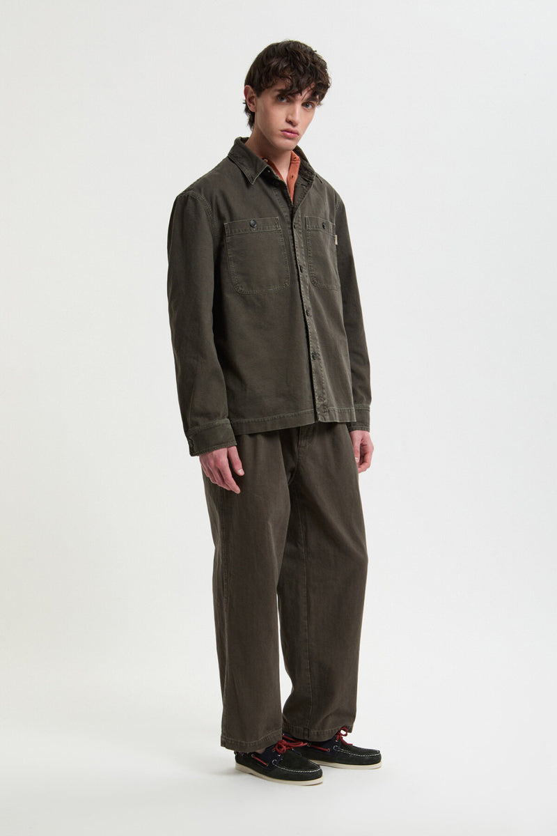 Overshirt in Canvas Tinto Capo