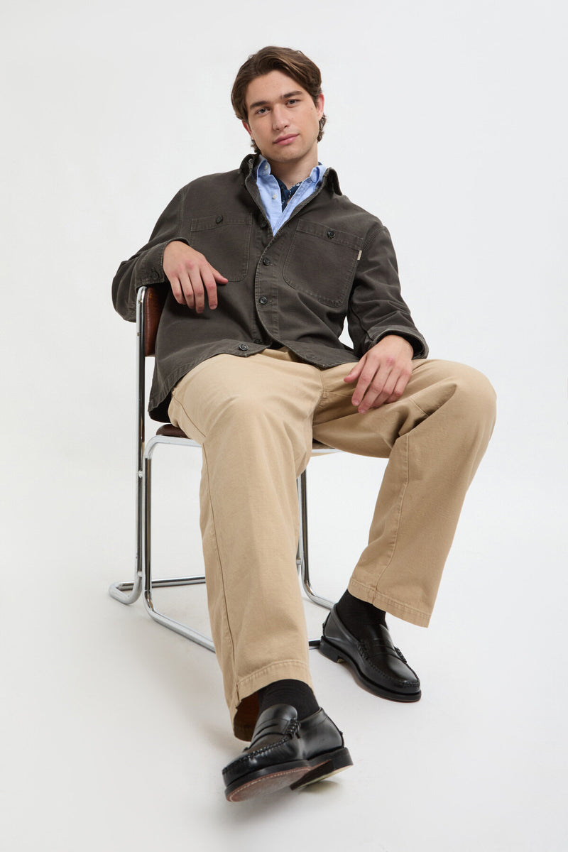 Overshirt in Canvas Tinto Capo