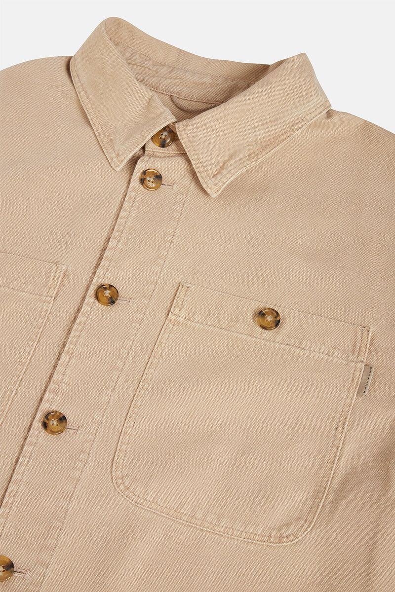 Overshirt in Canvas Tinto Capo