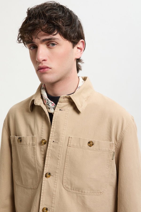 Overshirt in Canvas Tinto Capo