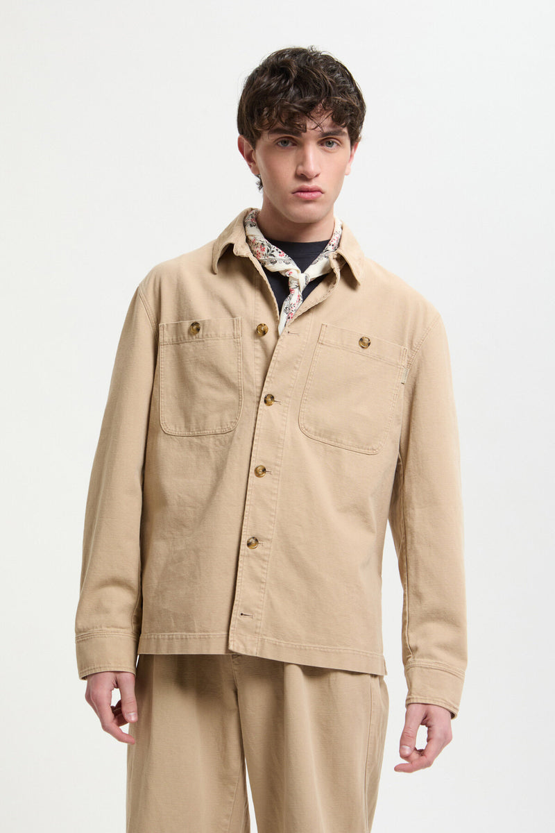Overshirt in Canvas Tinto Capo