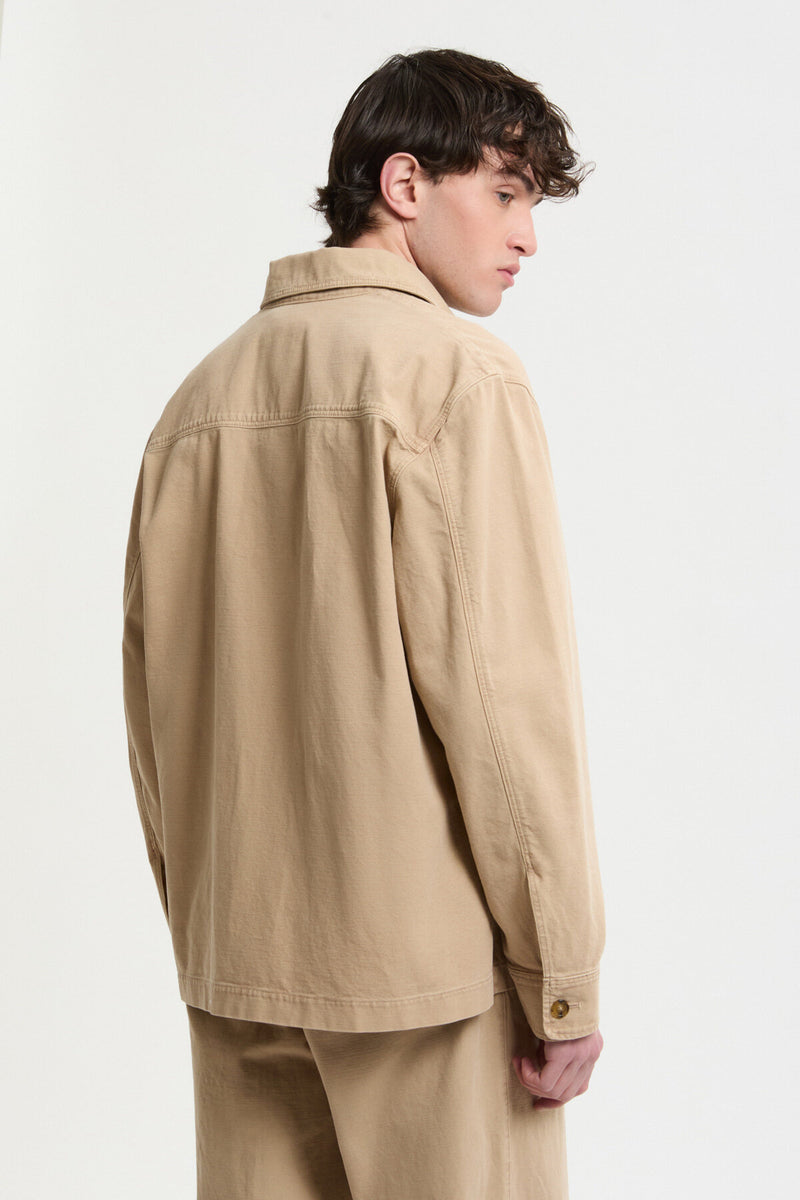 Overshirt in Canvas Tinto Capo