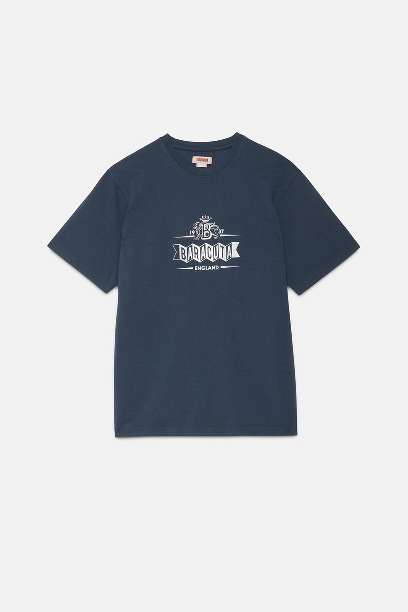 T-shirt con logo sbiadito