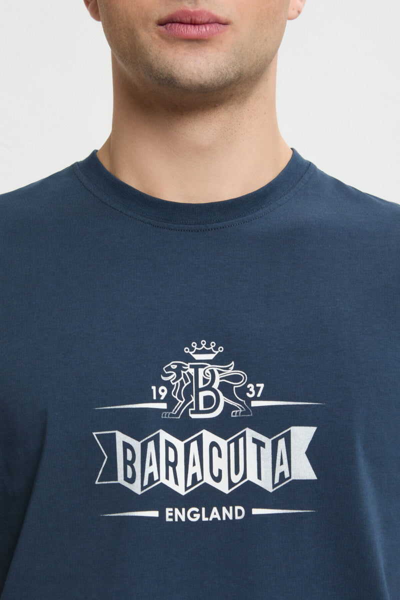 T-shirt con logo sbiadito