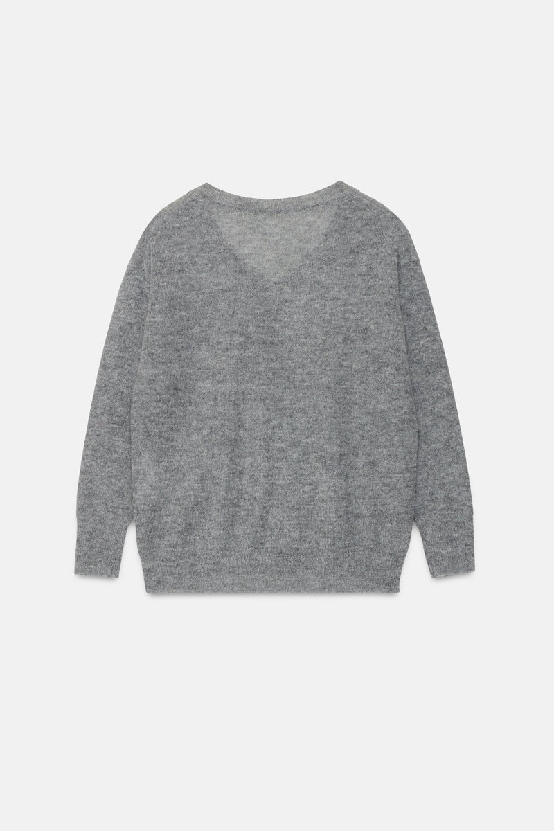 Long-sleeved V Neck pullover