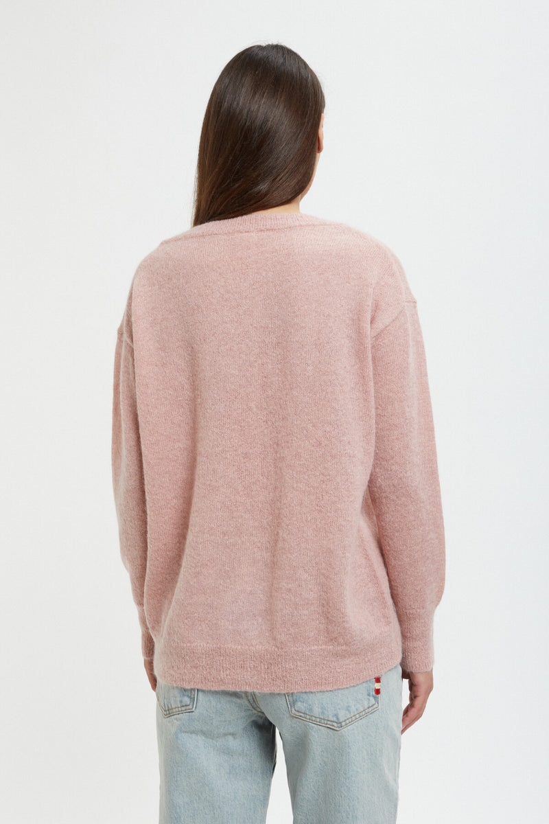 Long-sleeved V Neck pullover