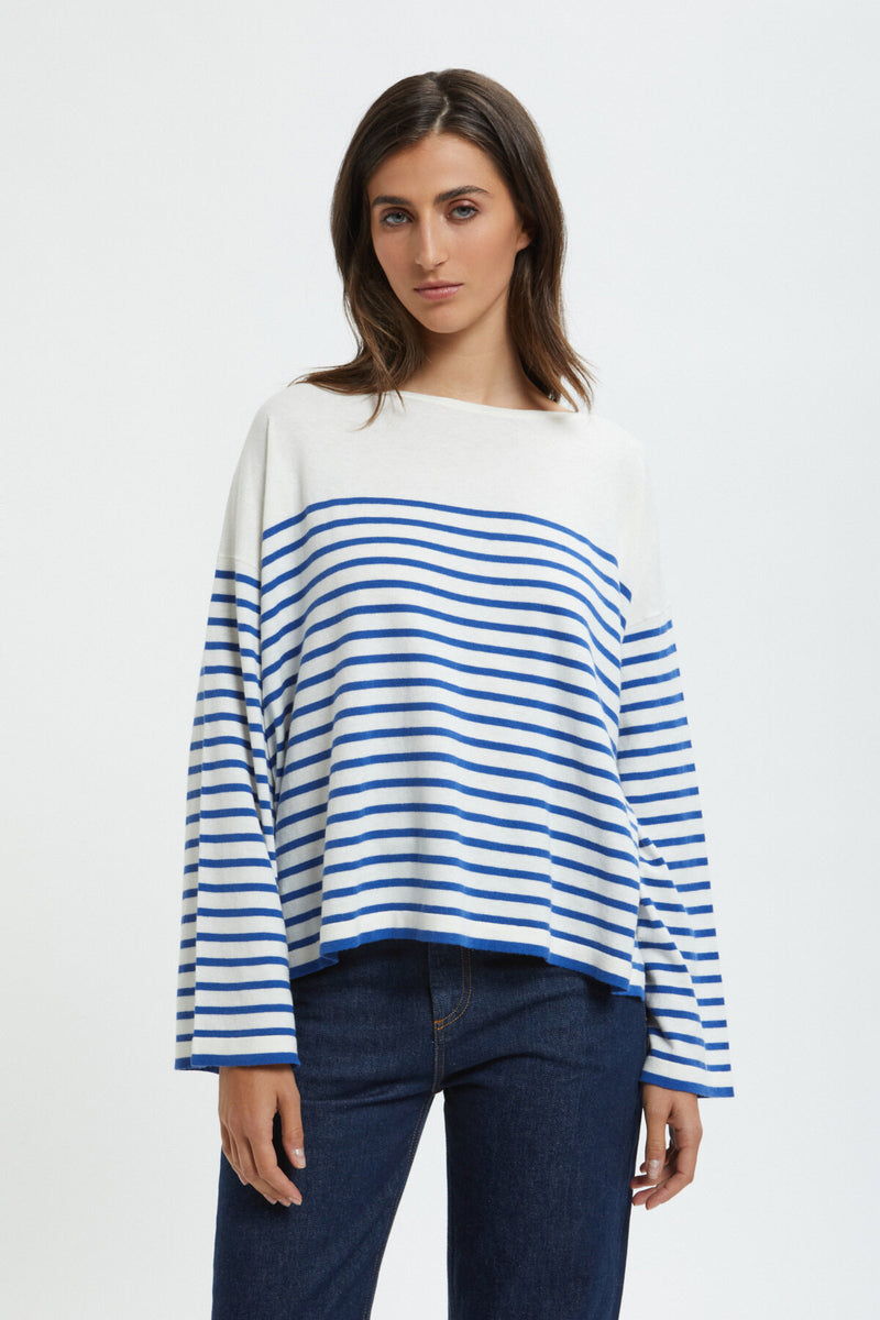 Boat neck jumper