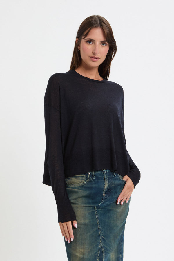 Maglione con collo rotondo